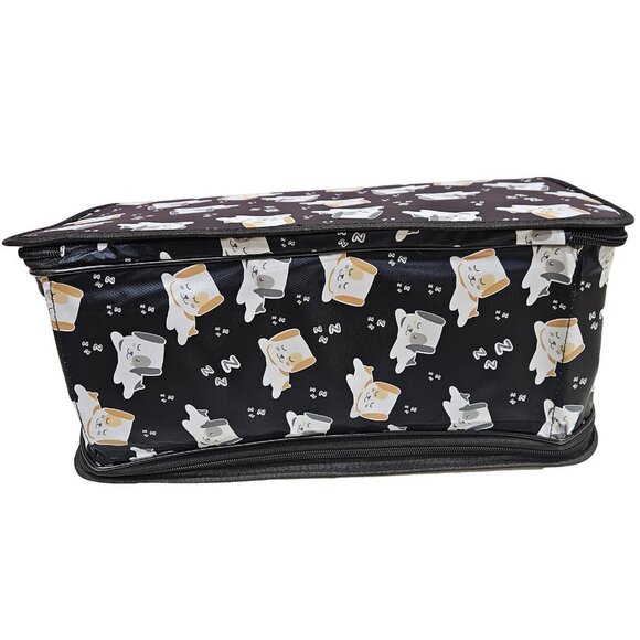 Pet Carrier for Cat, Dog or Other Pets, Sleepy Puppies Print - Picture 4 of 6